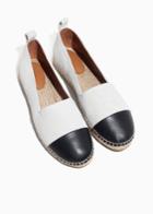 Other Stories Leather Toe Espadrilles - White