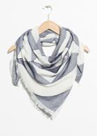 Other Stories Triangle Tile Neck Scarf - Blue