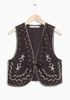 Other Stories Toms Pearl Embroidered Vest