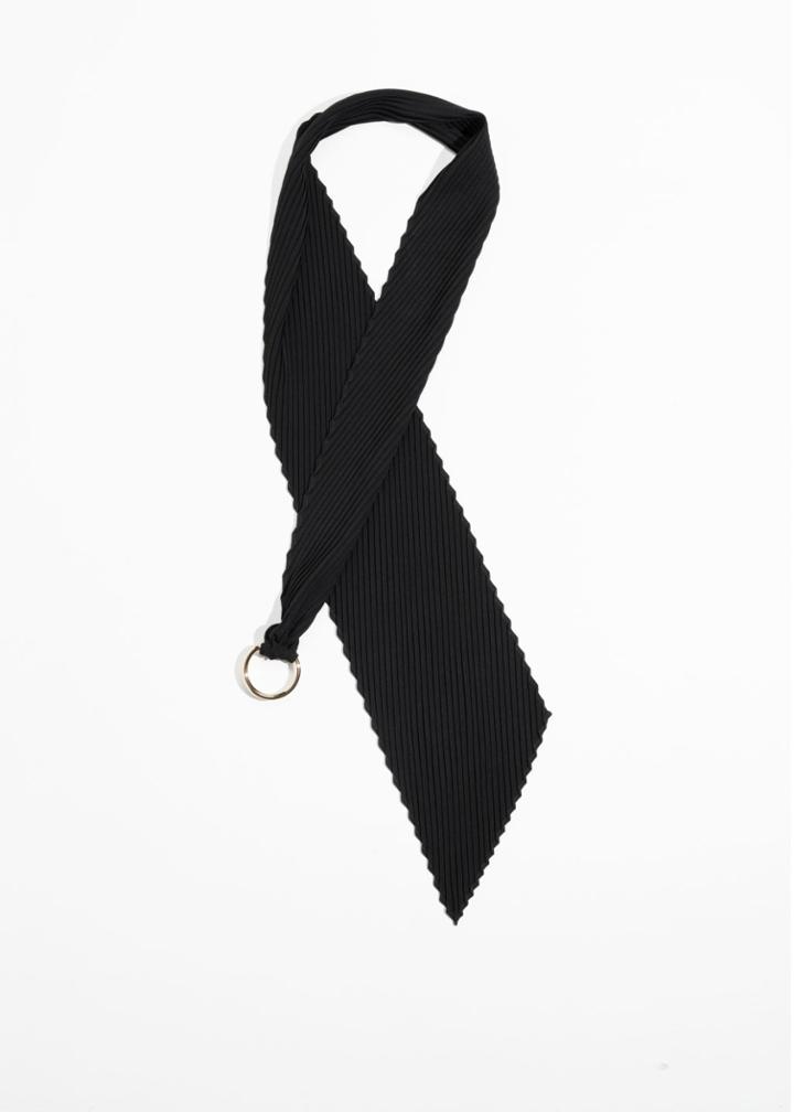 Other Stories O-ring Neck Scarf - Black