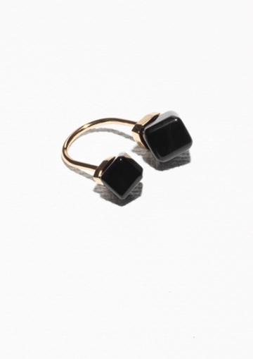 Other Stories Diamond Open Ring