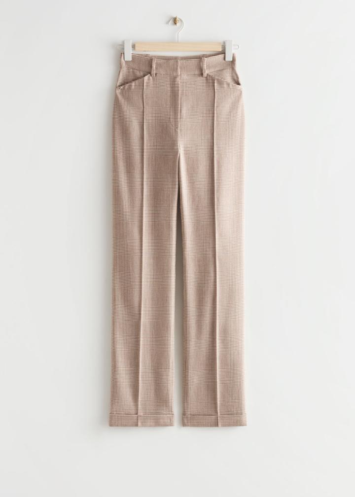 Other Stories High Waist Linen Pants - Beige