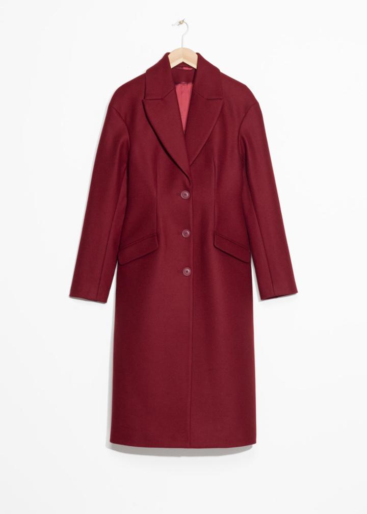 Other Stories Wool Coat - Red