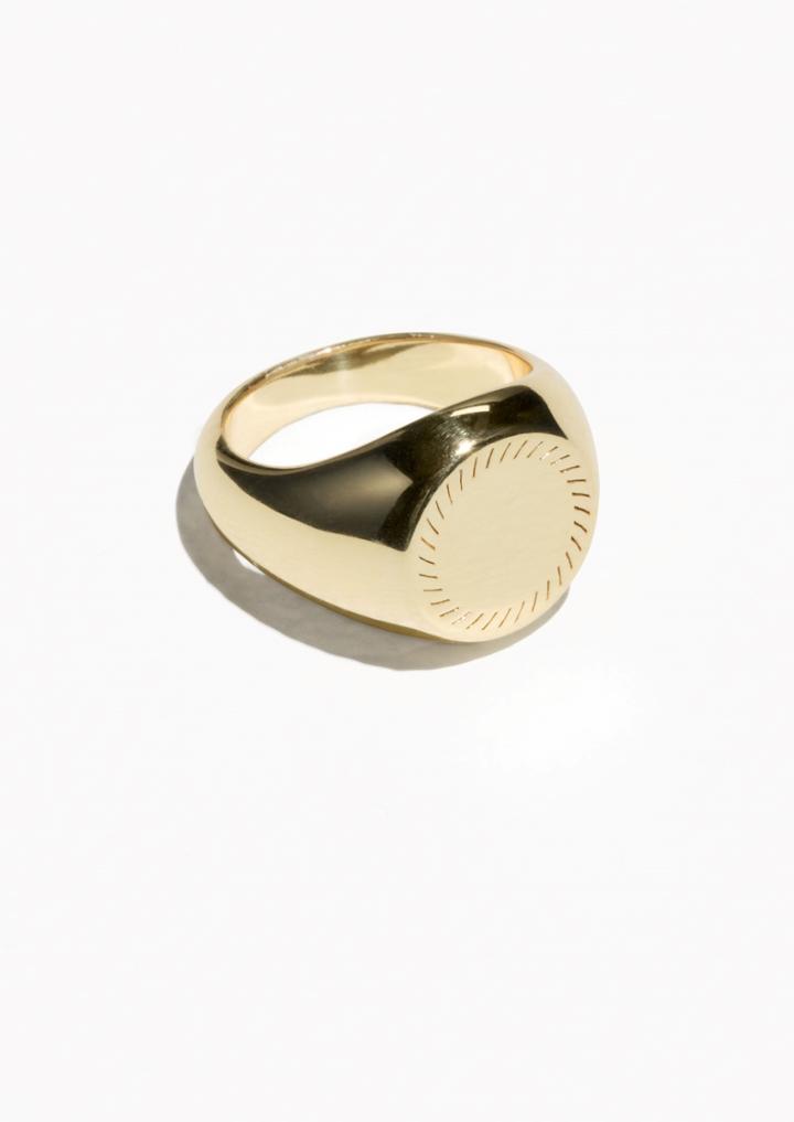 Other Stories Signet Pinky Ring