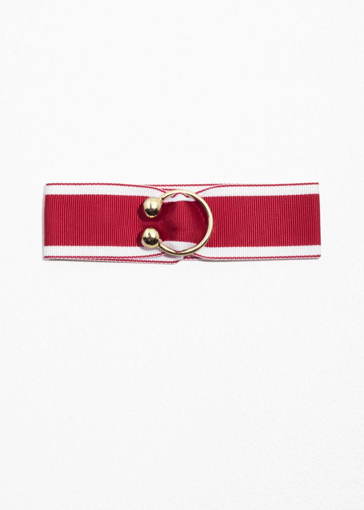 Other Stories Ribbon Choker - Red