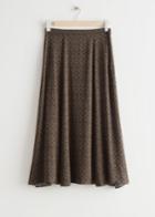 Other Stories Printed Maxi Skirt - Black