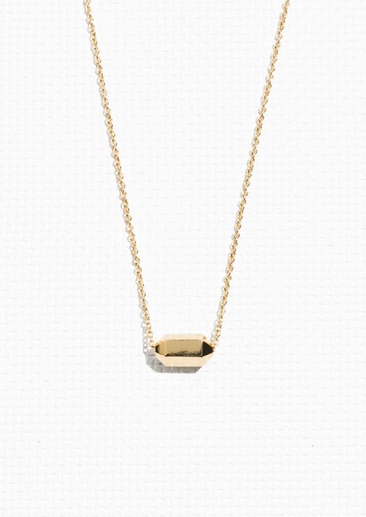 Other Stories Prism Cut Chain Necklace