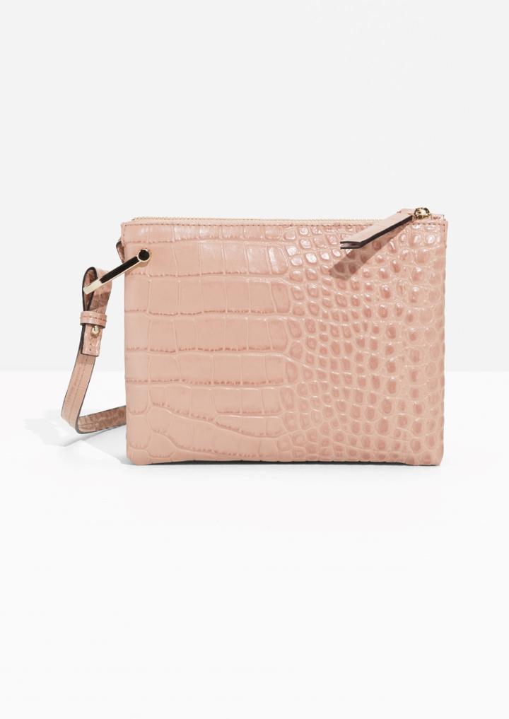 Other Stories Reptile Embossed Bag