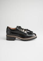 Other Stories Tassel Lace Up Oxfords - Black