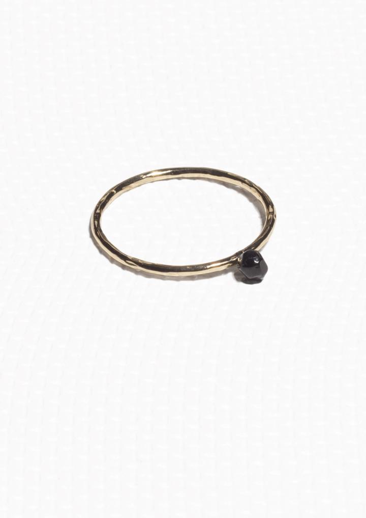 Other Stories Thin Organic Pearl Ring