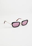 Other Stories Squared Thick Frame Sunglasses - Pink