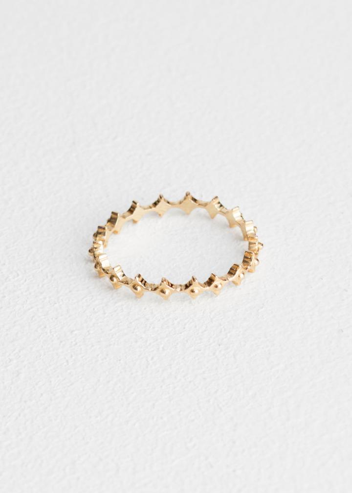 Other Stories Studded Ring - Gold