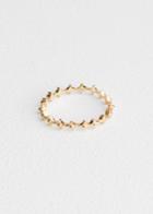 Other Stories Studded Ring - Gold