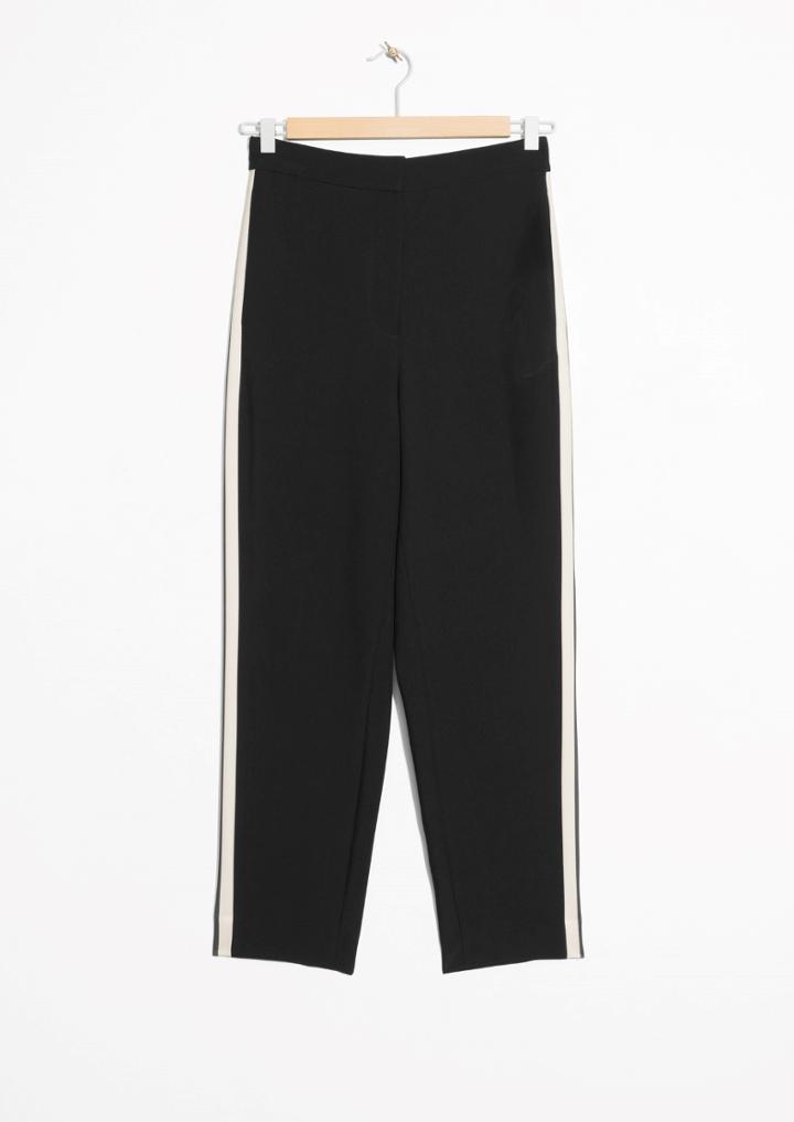 Other Stories Tapered Racer Stripe Trousers
