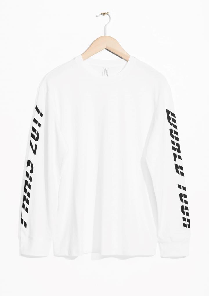 Other Stories Print Sleeve Sweater