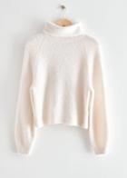 Other Stories Alpaca Turtleneck Sweater - White