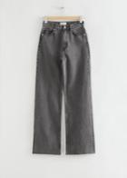 Other Stories Straight Full-length Jeans - Grey