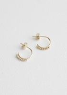 Other Stories Ball Charm Hoop Earrings - Gold
