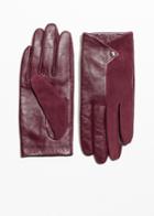 Other Stories Leather Gloves - Red