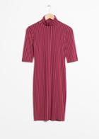 Other Stories Pinstripe Dress - Red