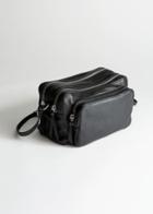 Other Stories Grainy Leather Crossbody Bag - Black