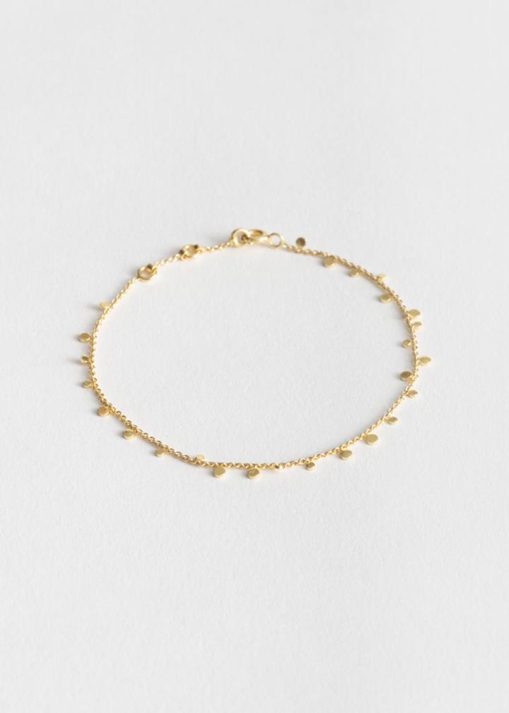 Other Stories Circle Charm Chain Bracelet - Gold