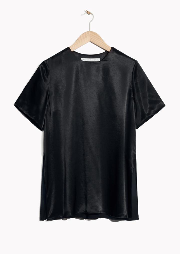Other Stories Luxe Satin Top