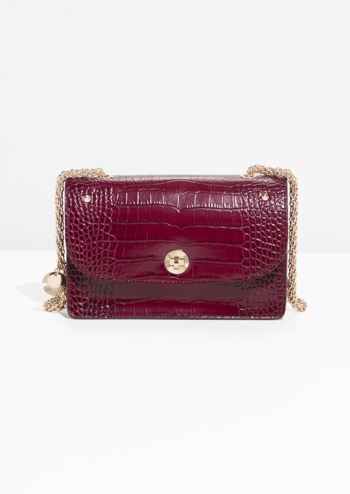 Other Stories Gold-tone Chain Small Leather Bag
