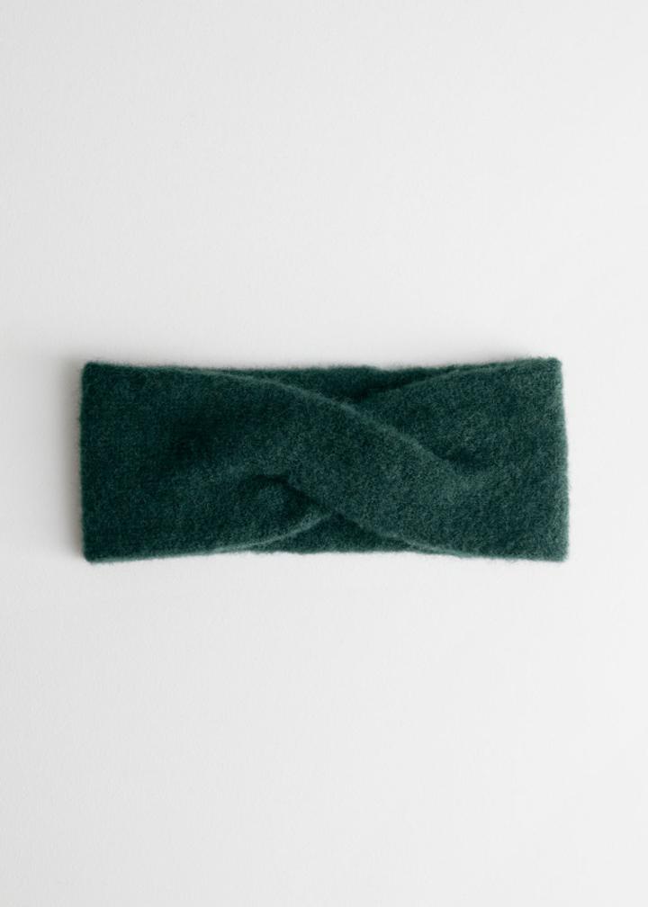 Other Stories Merino Wool Headband - Turquoise