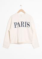 Other Stories Embroidered Paris Pullover - White