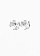 Other Stories Heart Studs - Silver
