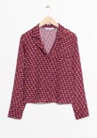 Other Stories Mini Car Print Blouse