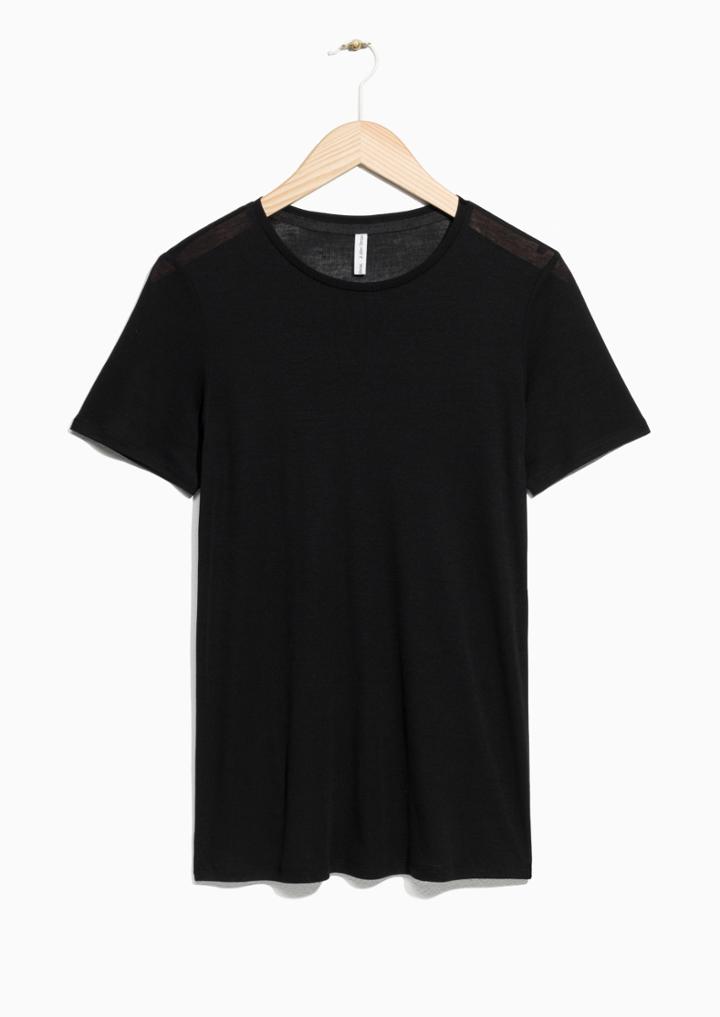 Other Stories Rib Tencel T-shirt