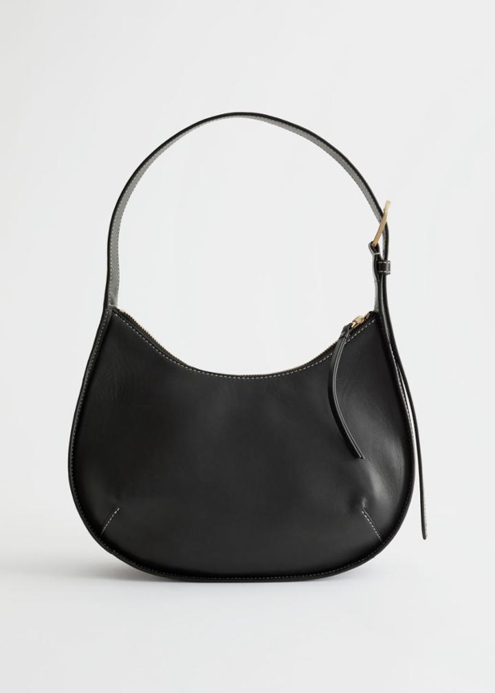 Other Stories Leather Shoulder Bag - Black