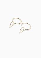 Other Stories Wire Double Hoop Earrings - Gold