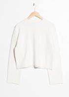 Other Stories Cropped Sweater - White