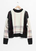 Other Stories Check Sweater - White