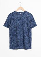 Other Stories Floral Cotton Top - Blue