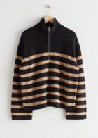 Other Stories Half-zip Sweater - Beige
