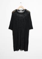 Other Stories Transparent Knit Dress