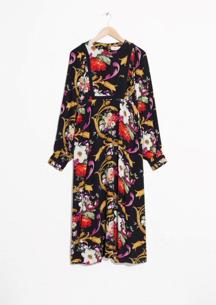 Other Stories Flower Bouquet Print Dress