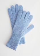Other Stories Mohair Wool Blend Gloves - Blue