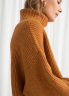 Other Stories Oversized Turtleneck Sweater - Yellow