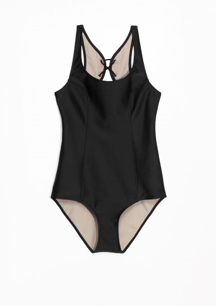 Other Stories Lacing Back Swimsuit