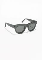 Other Stories Wide Frame Acetate Sunglasses