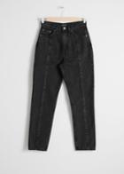 Other Stories Tapered High Rise Jeans - Grey