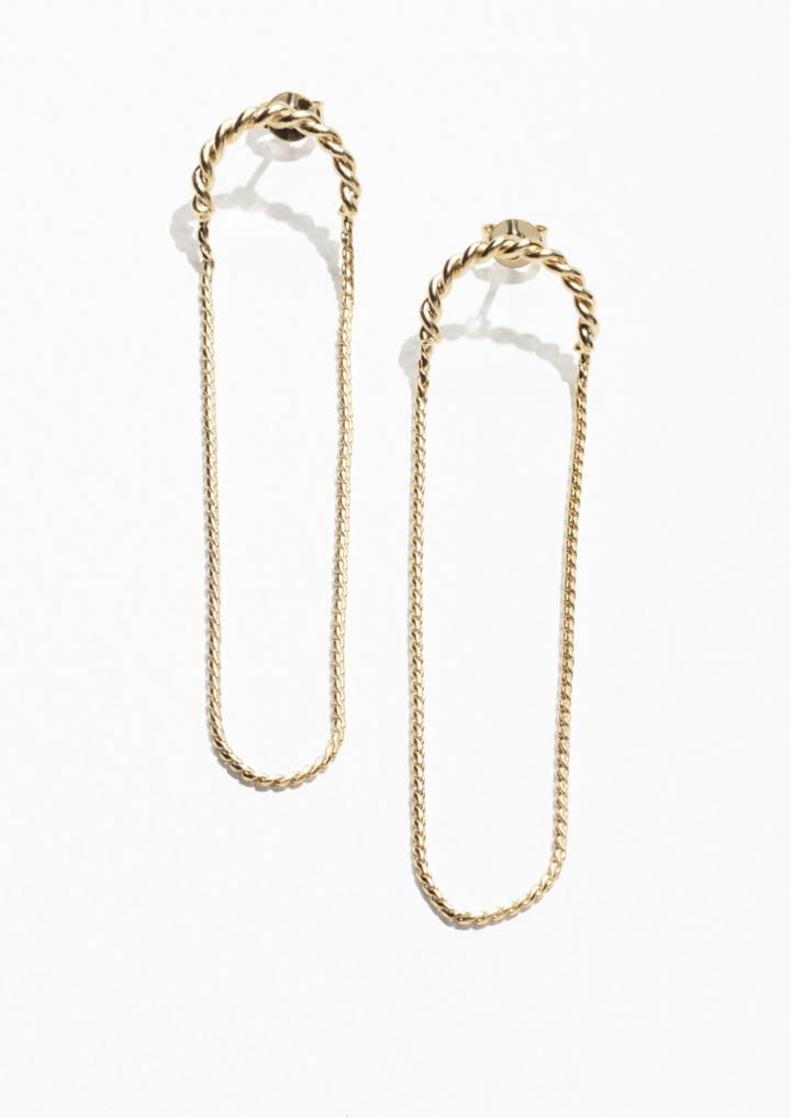 Other Stories Loop Chain Earrings