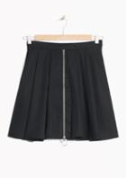 Other Stories Pleated Zip Skirt