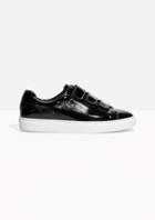 Other Stories Scratch Strap Patent Leather Sneaker