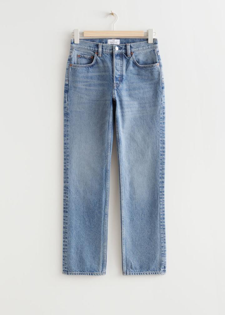 Other Stories Sleek Cut Jeans - Blue